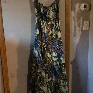 Strapless maxi dress